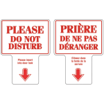 Panneau d’insertion supérieure Lock Ne pas déranger, bilingue